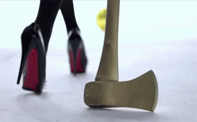 stop chopping high-heels.gif