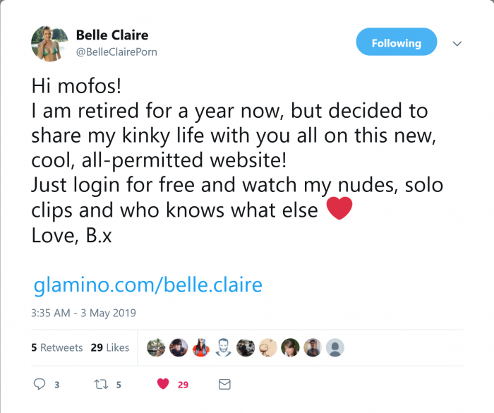 Screenshot_2019-05-03 Belle Claire on Twitter Hi mofos I am retired for a year now, but decided to share my kinky life with[...].png