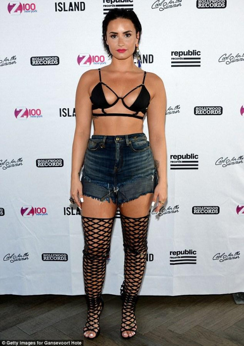 demi-lovato-z100-pool-party-cage-thigh-sandals-bondage-strappy-bralet-july-2-2015-70.jpg